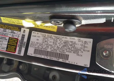 2013 Toyota Tacoma Base V6 из США, поврежденный, VIN 5TFLU4EN8DX078584